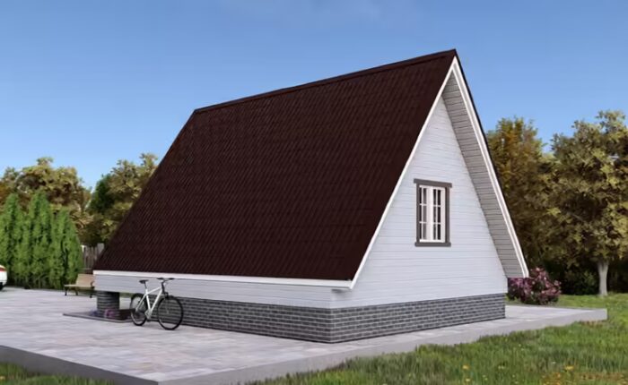 Каркасной дом A-Frame 6 × 8 м — изображение 3